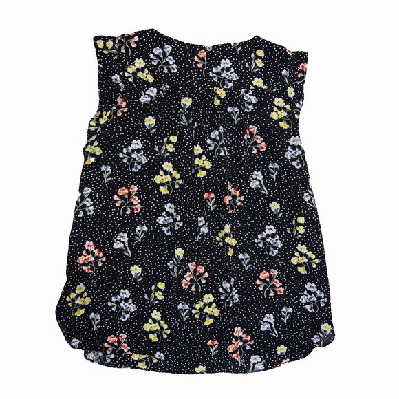 Philosophy Black and Floral Sleeveless Blouse - Picture 2 of 6